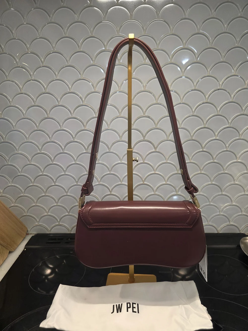 JW PEI Burgundy Shoulder Bag
